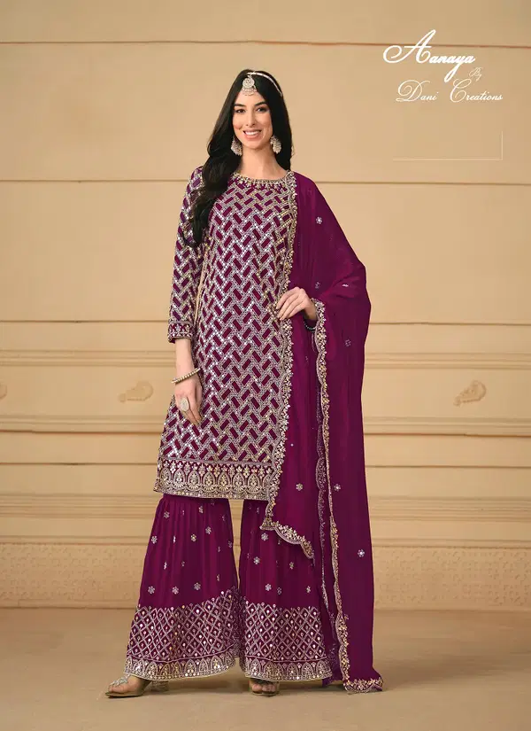 Aanaya Vol 180 By Dani Designer Wedding Wear Sharara Suit Wholesale Online